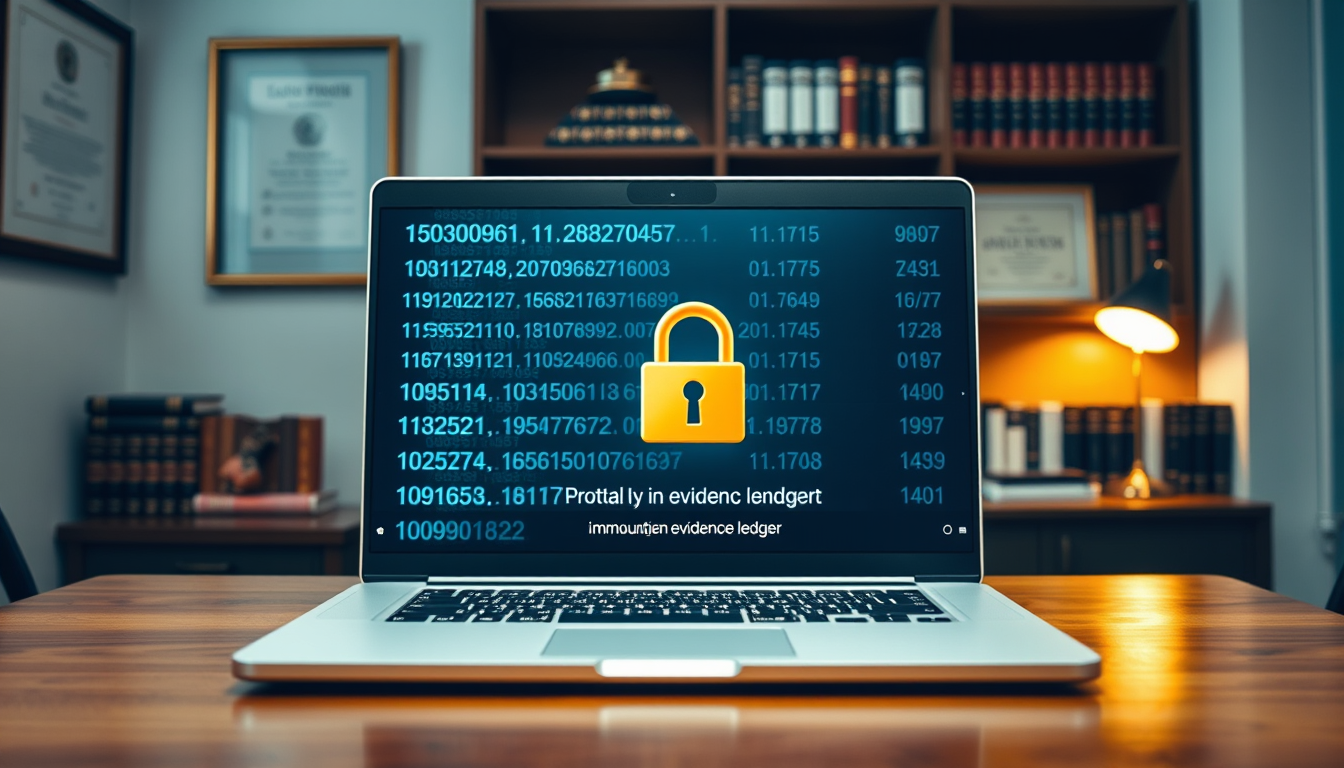EVID-secured local AI enclave in a law firm office